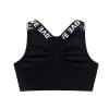 TTAO Kids Girls Ballet Dance Sports Workout Active Bra Crop Top Criss Cross Back Tanks Shirts Black 10 view 4