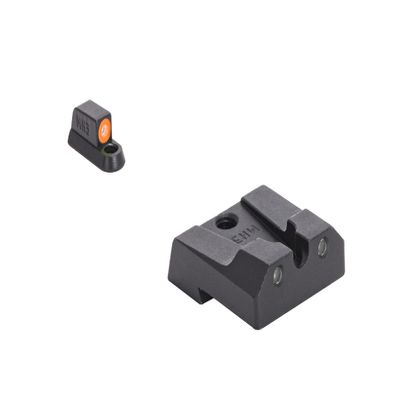 Meprolight Hyper-Bright CZ P10 Pistol Sight Set, Orange Ring/Green, Fixed, Handgun Accessory (0477863131)