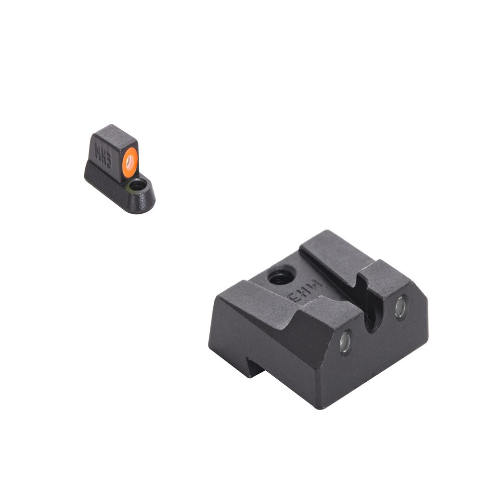 Meprolight Hyper-Bright CZ P10 Pistol Sight Set, Orange Ring/Green, Fixed, Handgun Accessory (0477863131)
