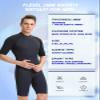 FLEXEL Shorty Wetsuit for Men and Women, 2mm 3mm Neoprene Back Zip Diving Suit Keep Warmth in Cold Water for Diving Snorkeling Surfing Swimming view 2