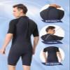 FLEXEL Shorty Wetsuit for Men and Women, 2mm 3mm Neoprene Back Zip Diving Suit Keep Warmth in Cold Water for Diving Snorkeling Surfing Swimming view 3