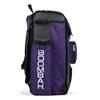 Boombah Catchers Superpack Bat Bag - 23-1/2" x 13-1/2" x 9-1/2" - Dark Charcoal/Purple - Holds 4 Bats - Backpack Version (no Wheels) view 3