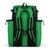 Boombah Catchers Superpack Bat Bag - 23-1/2" x 13-1/2" x 9-1/2" - Black/Kelly Green - Holds 4 Bats - Backpack Version (no Wheels) view 2