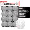 PowerNet Launch F-lite Ultra Light Dimpled Practice Balls for Pitching Machine, Pitching Machine Baseballs 12 Pack (Baseball) view 1