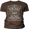 39th Birthday Gift Shirt for Men - Vintage 1987 Top Notch Perfection - Brown-4X view 1