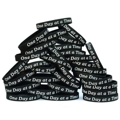 SayitBands One Hundred (100) of One Day at a Time Bracelets