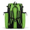 Boombah Catchers Superpack Bat Bag - 23-1/2" x 13-1/2" x 9-1/2" - Dark Charcoal/Lime Green - Holds 4 Bats - Backpack Version (no Wheels) view 2