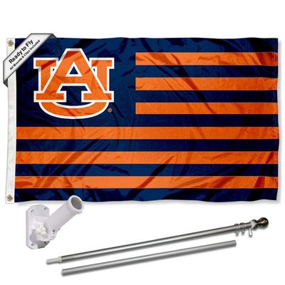 Auburn Nation Flag with Pole and Bracket Holder University Set