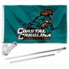 Coastal Carolina Chanticleers Flag with Pole and Bracket Holder University Set view 1
