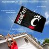 Cincinnati Bearcats Flag with Pole and Bracket Holder University Set view 2