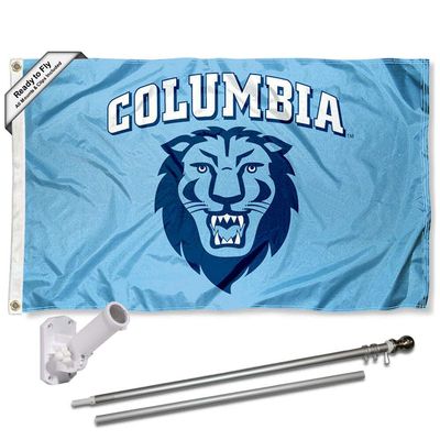 Columbia Lions Flag with Pole and Bracket Holder University Set