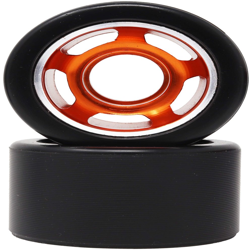 Backspin VNLA Vanilla Eclipse Indoor Skate Wheels (Orange Hub 97A, 57mm)