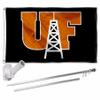 Findlay Oilers Flag with Pole and Bracket Holder University Set view 1