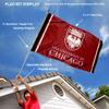 Chicago Maroons Flag with Pole and Bracket Holder University Set view 2