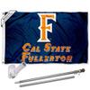 Cal State Fullerton Titans Flag with Pole and Bracket Holder University Set view 1
