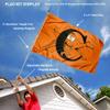 Campbell Fighting Camels Flag with Pole and Bracket Holder University Set view 2