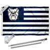 Butler Bulldogs Flag with Pole and Bracket Holder University Set view 1