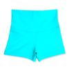 Liakada Girls' High-Waisted Athletic Shorts - Dance, Gymnastics & Cheer Practice Shorts with Free Scrunchie Turquoise view 1