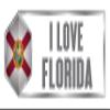 Makoroni I Love Florida State, CAR Magnet-Magnetic Bumper Sticker 3x9 or 4x12 inc., DesG9 view 1