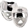 Field Hockey Face Mask Force Clear Transparent Penalty Short Corner Protection White Padding (Senior, White) view 1