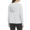 Danskin Women's Tapered Pullover Sweatshirt Hoodie, Light Grey Heather, Large view 3