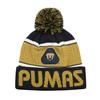 Icon Sports Pumas UNAM Beanie Official Soccer Football Team Club Universidad Nacional Knit Winter Warm Pom Cap Adult Unisex Casual Hat for Men Women PU44BN view 1