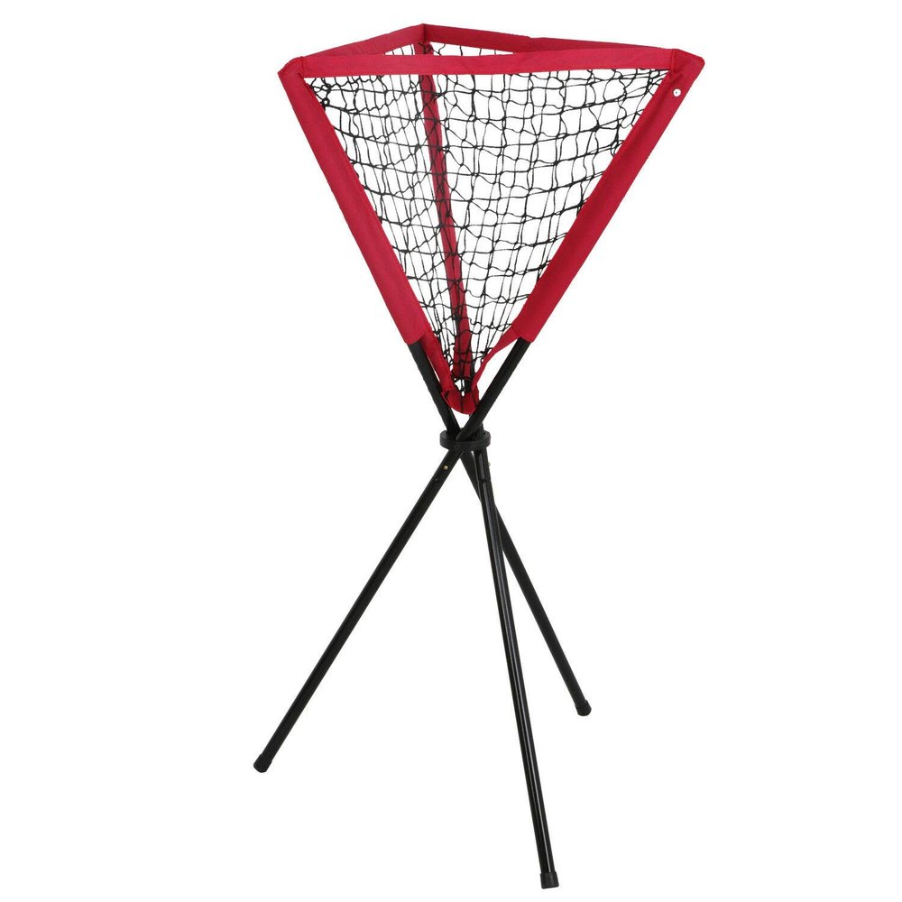 Ministry of Warehouse Baseball Pitching Training Net Softball Practice Caddy Ball Portable w/Bag