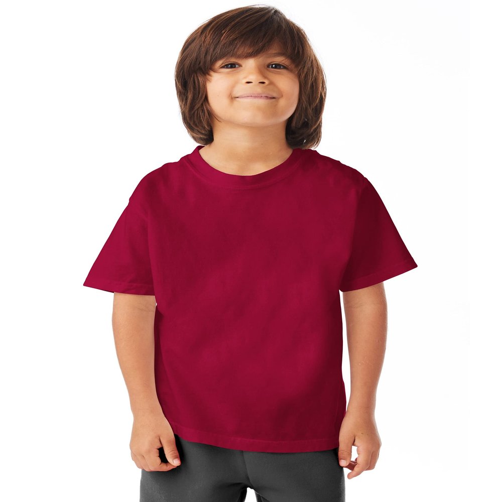 Hanes ComfortWash 5.5 oz. 100% Ring Spun Cotton Garment-Dyed T-Shirt XL Crimson Fall