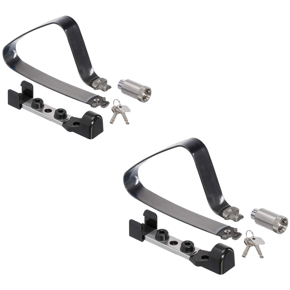TiGr Mini High Security Bike Lock with Frame Mount 7 x 4" Flexible High-Carbon Steel Shackle Lightweight Anti-Theft Lock for All Bicycles Pack of 2