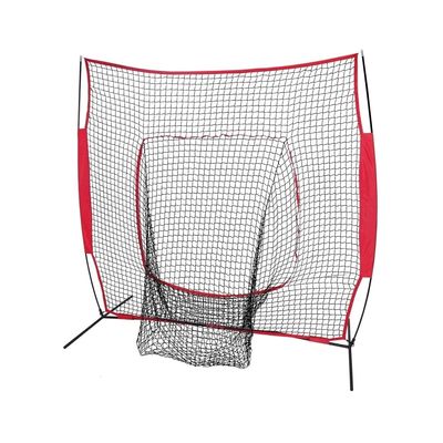 7'7' Softball Baseball Practice Net Hitting Batting Bow Frame Training w/ Bag