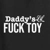 Daddy's Lil Fuck Toy White Women's Cotton Spandex Booty Shorts, Black, Small view 3