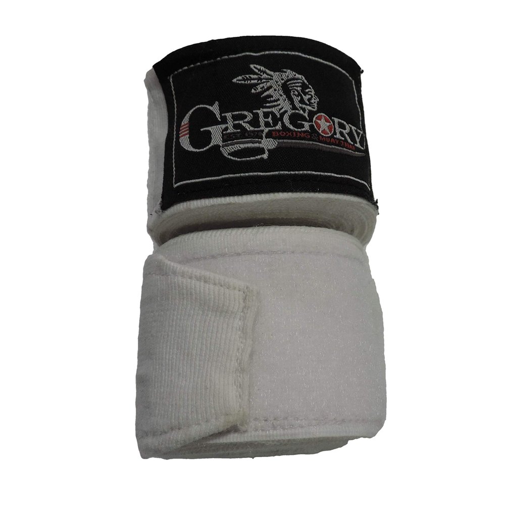 CRNR Gregory Boxing Hand Wraps | Red White and Blue | 180 inches (White)