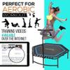 SereneLife Fitness Exercise Rebounder Mini Trampoline-48' Inch Hexagonal Jump Exercise Equipment Mini Trampoline For Adults-Rebounders Mini Trampolines For Adults With Bar Handle-SereneLife SLELT518 view 4