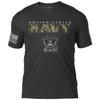 7.62 Design US Navy Type III 'Camo Text' Men's T-Shirt Heather Black Medium view 1