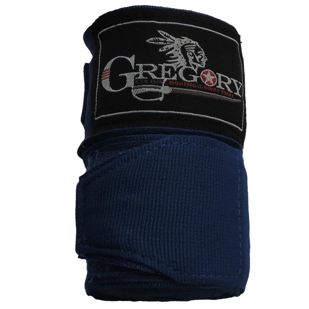 Custom Gregory Boxing Hand Wraps | Red White and Blue | 180 inches (Blue)