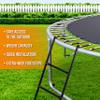 Outdoor Trampoline Access Safety Ladder - 2 Step Weather Resistant Galvanized Steel Trampoline Climbing Ladder - for SereneLife Outdoor Trampoline Model SLTRA12BL - SereneLife SLTRA12LDR view 4