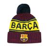 Icon Sports FC Barcelona Beanie Official Barca Soccer Football Team Club Knit Winter Warm Pom Cap Adult Unisex Casual Hat for Men Women FCB42BN view 1