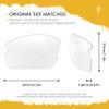 AOZAN ANSI Z87.1 Replacement Lenses For Oakley Flak 2.0 XL OO9188 Sunglasses - HI-DEF Clear view 2