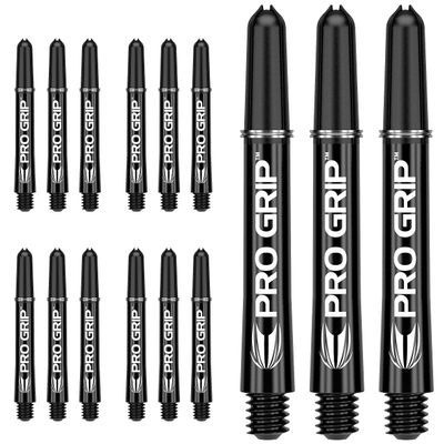 Target Darts 5 x Sets of Black Pro Grip Shaft Medium - 15 in Total