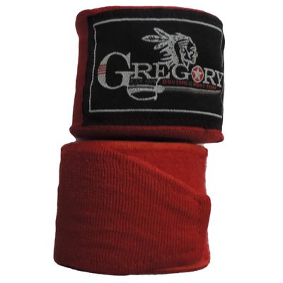 CRNR Gregory Boxing Hand Wraps | Red White and Blue | 180 inches (Red)
