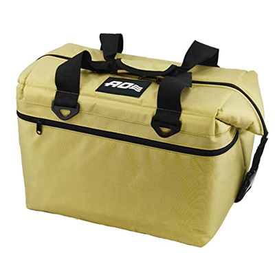 AO Coolers Ballistic Series Soft Cooler, Insulated and Leak Proof, 24-Pack, Gold