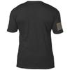 7.62 Design US Marine Corps MARPAT 'Camo Text' Men's T-Shirt Heather Black Small view 3