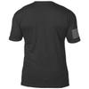 7.62 Design US Navy Type III 'Camo Text' Men's T-Shirt Heather Black XX-Large view 2