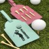 Personalized Golf Bag Tag with Tees, Customized Leather Golf Luggage Accessories with Custom Name Gift for Dad - Golfer Gifts (Teal) view 2