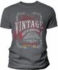 50th Birthday Gift Shirt for Men - Vintage 1976 Aged to Perfection - Sturgis - Charcoal-002-4X