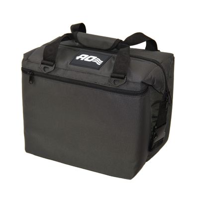 AO Coolers Ballistic Series Soft Cooler, Insulated and Leak Proof, 12-Pack, Black/Charcoal