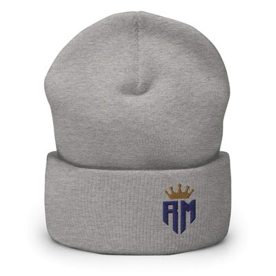 Madrid Champions Crown Navy Logo Soccer Cuffed Beanie