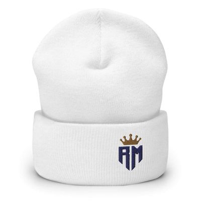 Madrid Champions Crown Navy Logo Soccer Cuffed Beanie