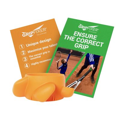 GRIPFIXER Tennis | Ensures The Correct Grip | The Ultimate Training Equipment & Teaching aid | Danish Innovation | Small-Left