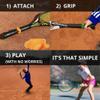 GRIPFIXER Tennis | Ensures The Correct Grip | The Ultimate Training Equipment & Teaching aid | Danish Innovation | Small-Left view 4